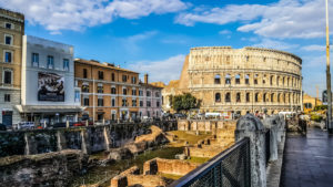 A photograph of the ruins in Rome.  Coliseum and across the street.  Using the math formula to calculate the future silver price of 15 to 1 would put USA in line with Ancient Rome.