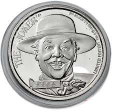 The current spot price for silver is an insult and the Joker Comic character on the shown silver round is a visual as to the joke is on the people.