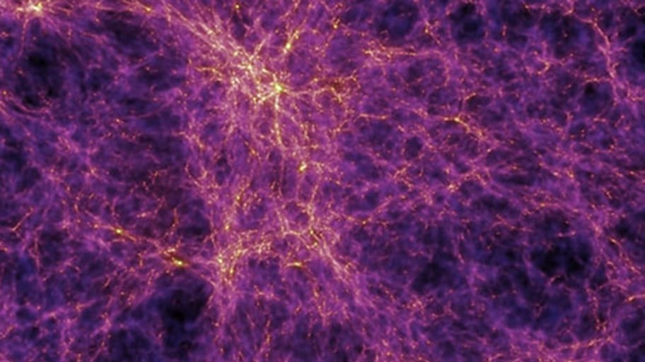 Map of dark matter within a small portion of the known universe.